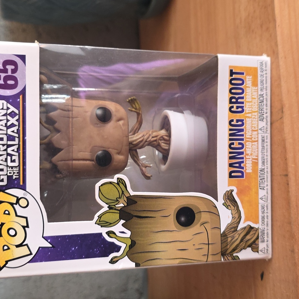 Funko Dancing Groot Figure in Brown and White